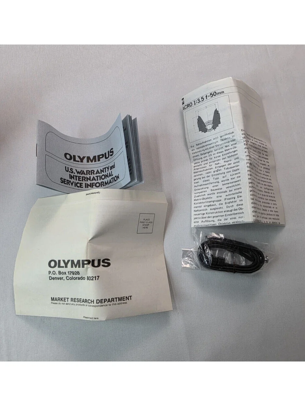 Olympus Zuiko MC Auto Macro 50mm F3.5 Lens NEW NIB